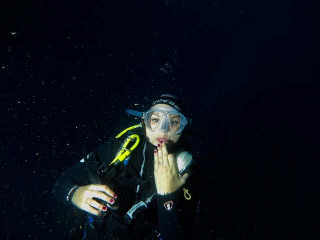 Buceo nocturno