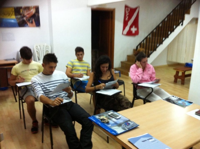 Examen teórico de buceo