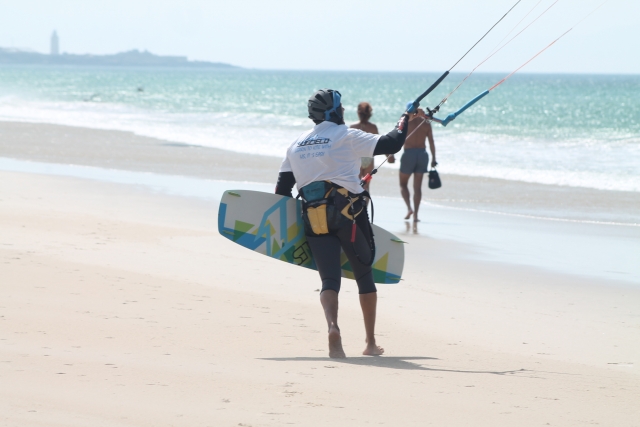 Kitesurf en la costa