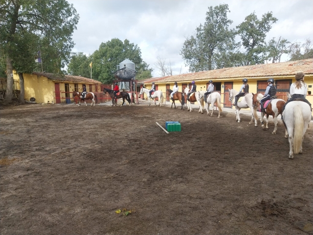 Equitacion en pista en El Espinar