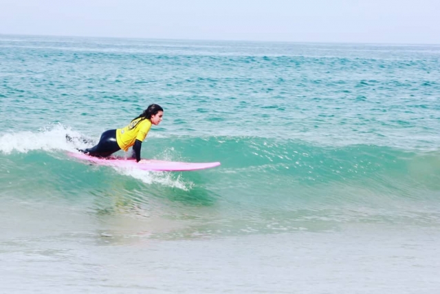 Surfing in Suances 