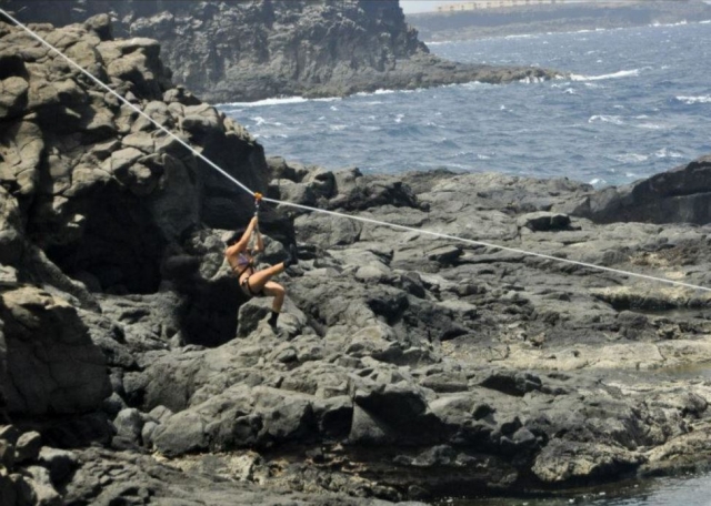  Zip line over the Atlantic