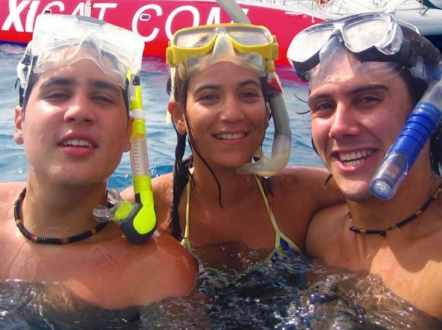  Schnorcheln neben dem Katamaran Adeje 