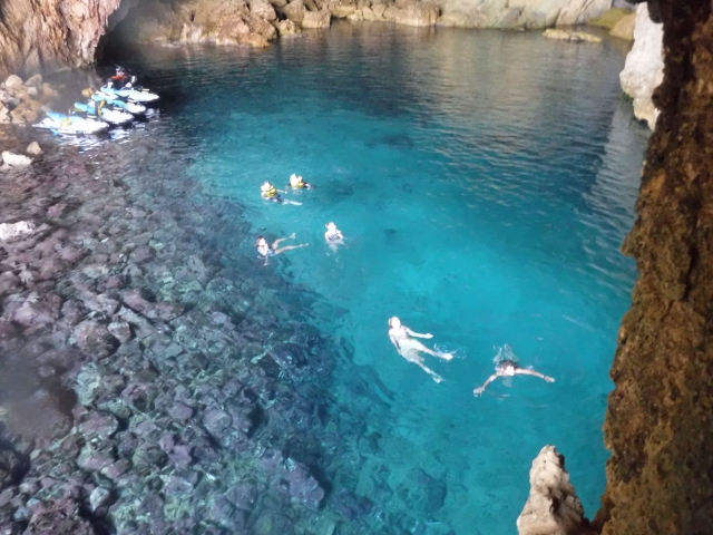Flotando en el agua