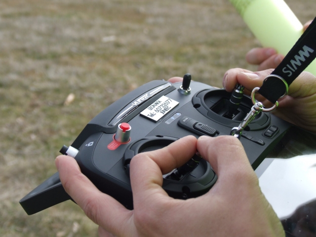 Control de mandos del dron