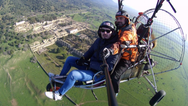 Selfie desde el paramotor