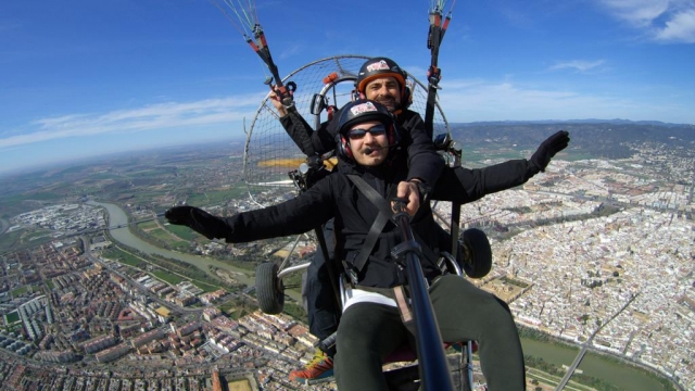 Un vuelo único en paratrike