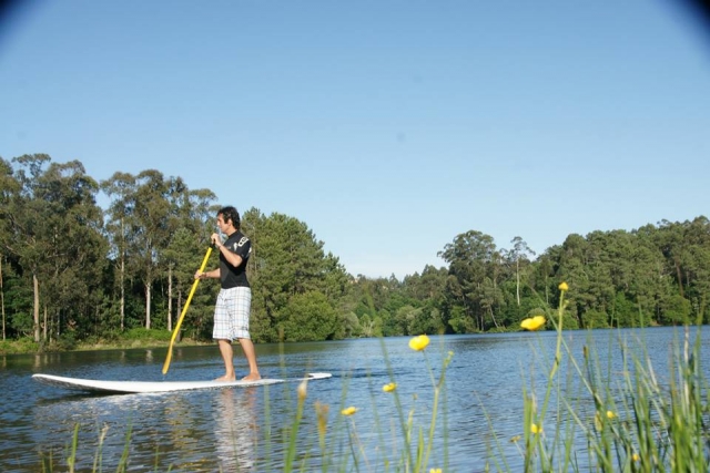 Paseando con paddle surf