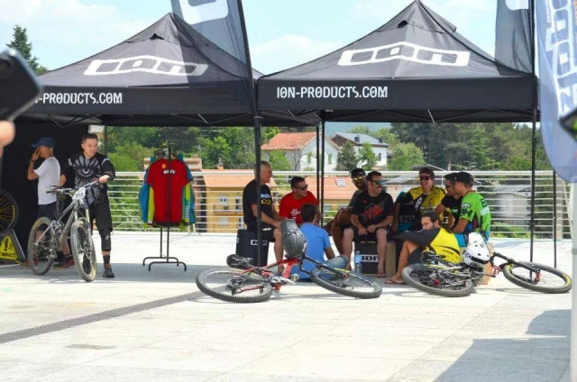 Descanso en la actividad de BTT