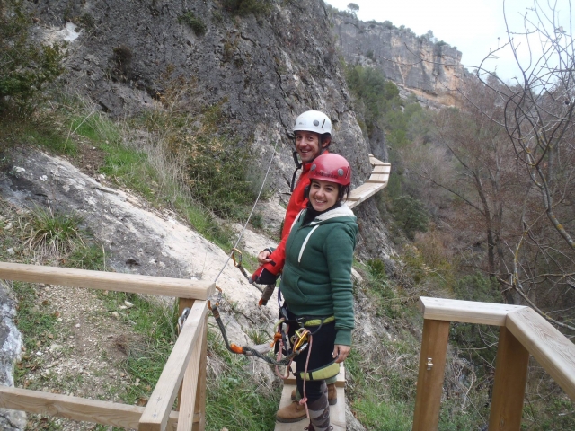  Holzsteg am Klettersteig 