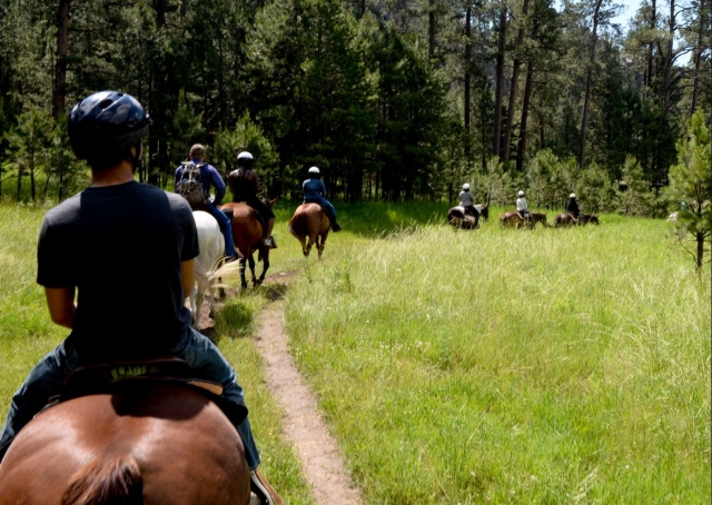 A caballo por el sendero
