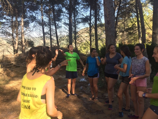 Pruebas de orientacion en el campamento