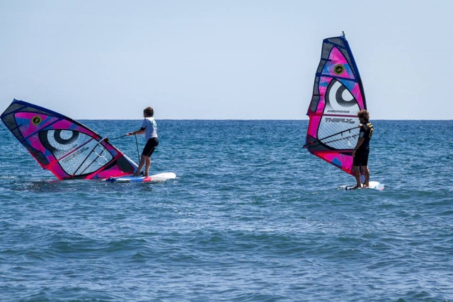  Planche à voile sur la plage d'El Médano