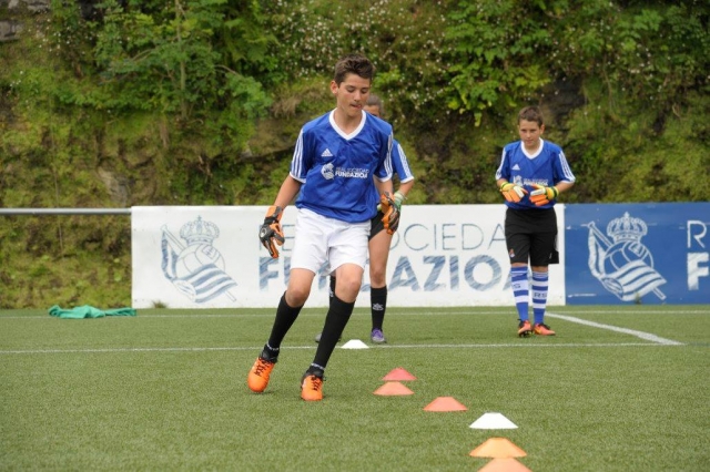 Sesion de entrenamiento de la Real Sociedad