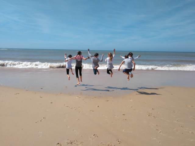 Campamentos en la playa 
