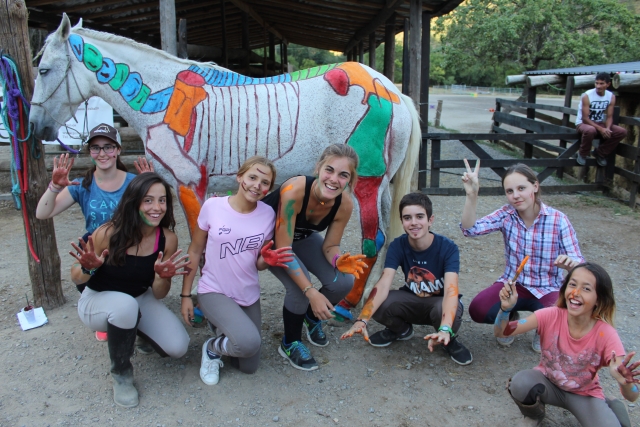  Painting on the horse 