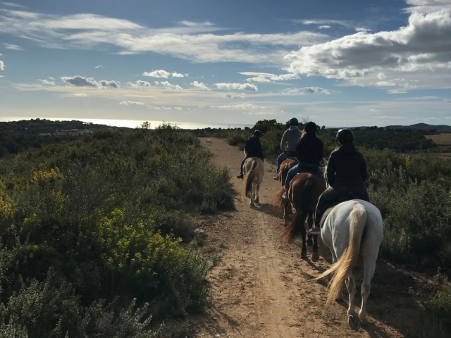 Ruta a caballo por Sitges