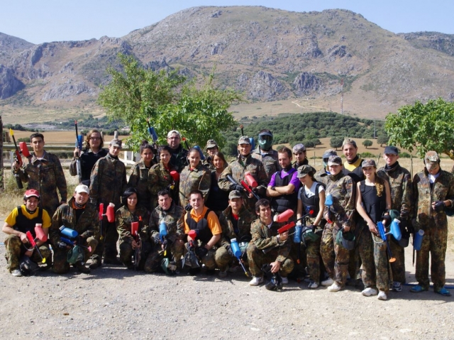  Young paintball players in Antequera 