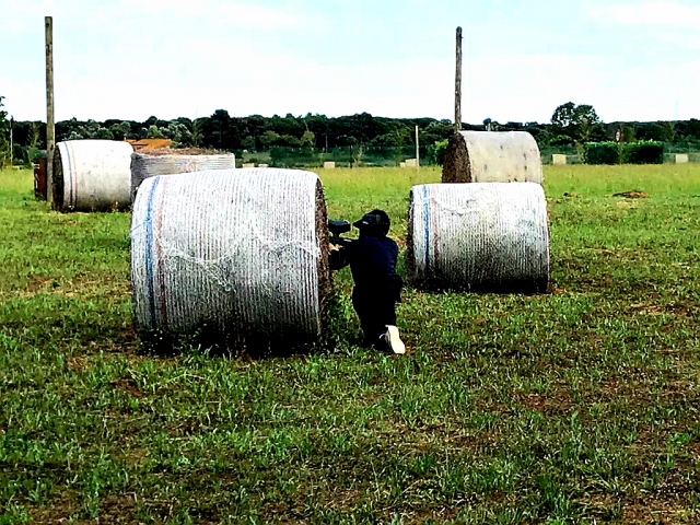  Playing paintball 