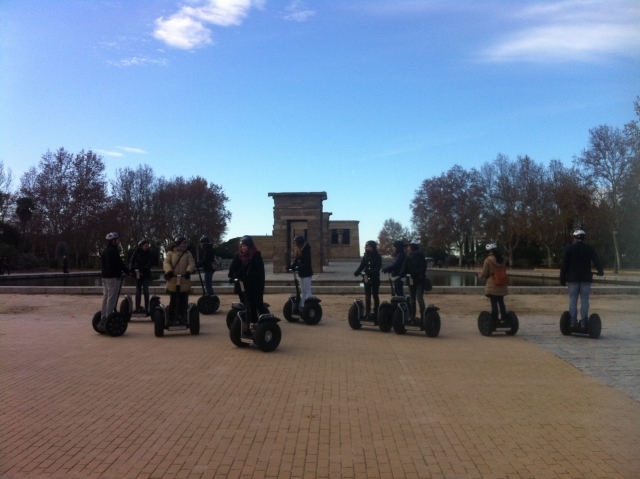  Temple of Debod on segway 