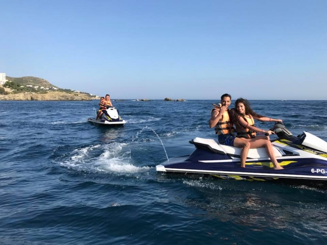  On board the jet ski 