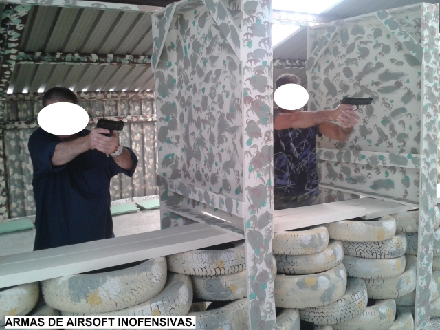 Galería de jalo de airsoft y gotcha en el interior