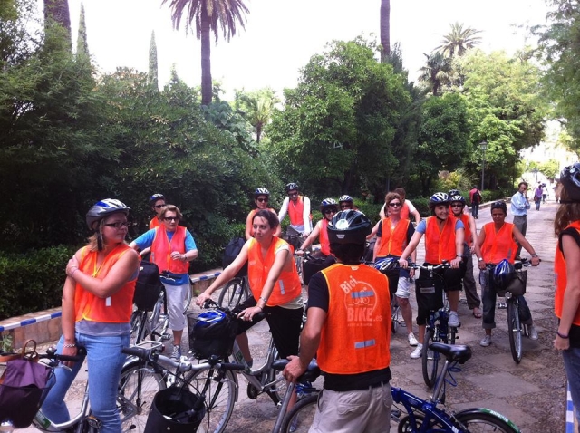 Andar de bicicleta em Sevilha