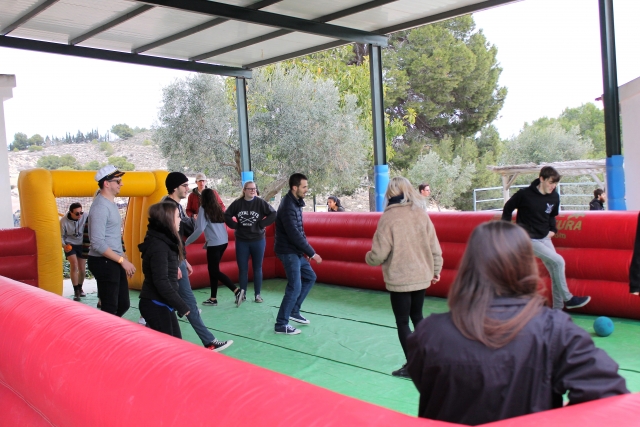  Human table football 