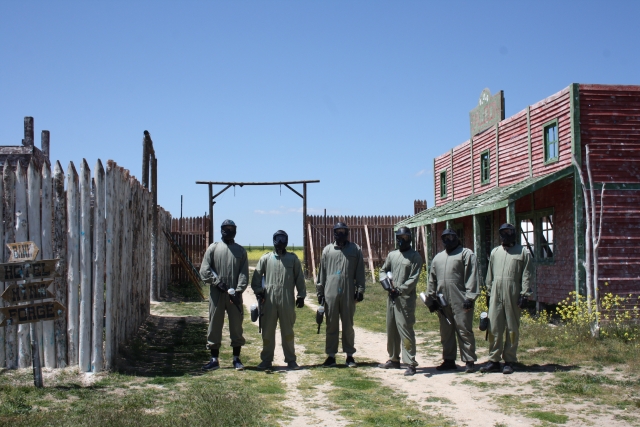 Paintball en escenario far west