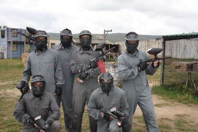 Equipo de 6 jugadores de paintball