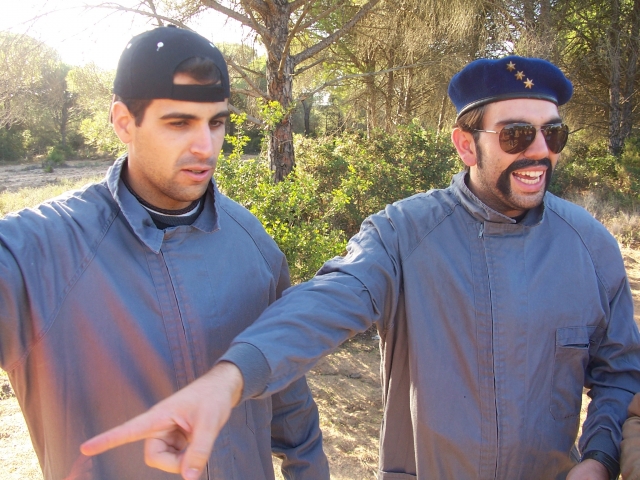 Jugadores de paintball