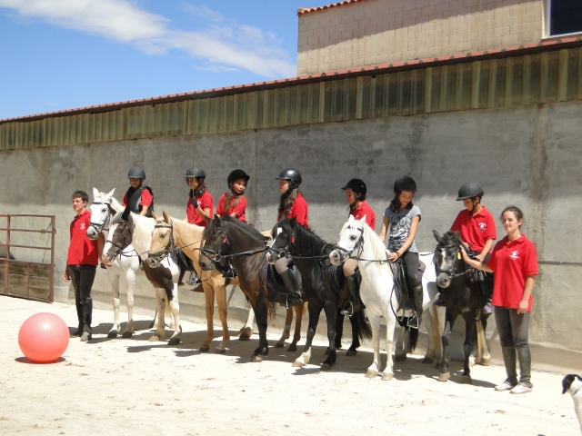 Alineados en la pared