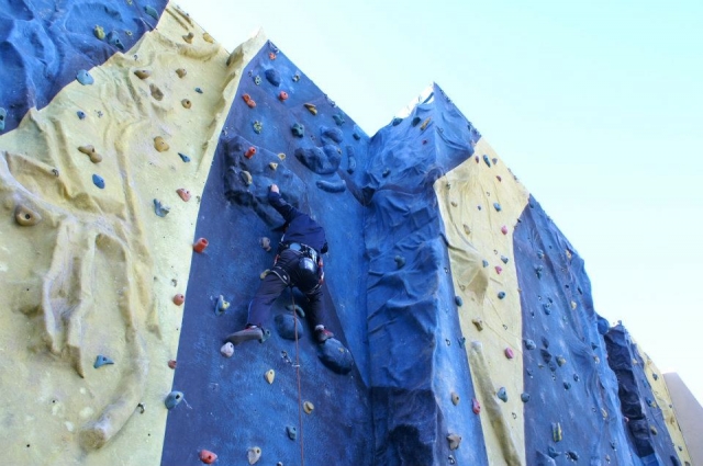 Mur d'escalade d'entraînement 