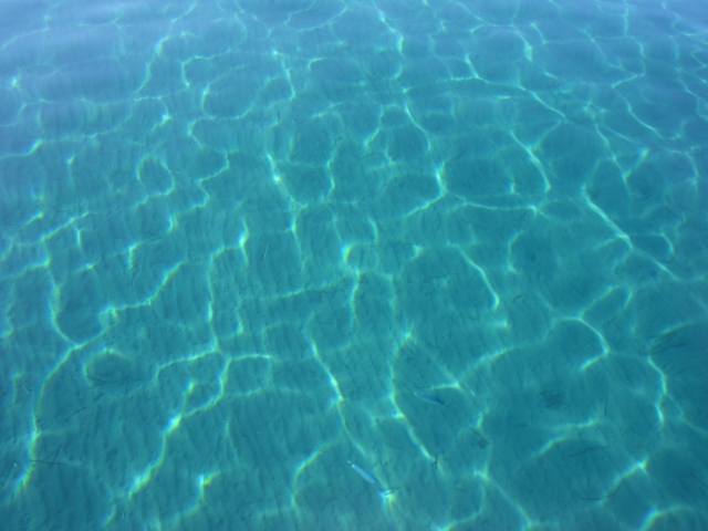 Aguas turquesas.