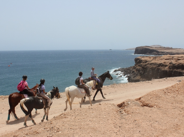  Monter à cheval au bord de la mer 