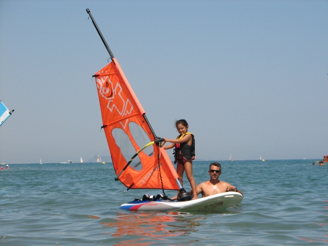 Aprendiendo a hacer windsurf