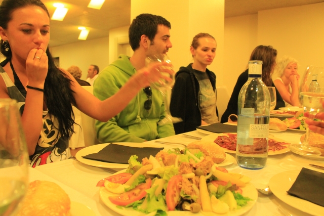 En la cena