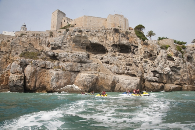  Peñiscola desde o mar. 