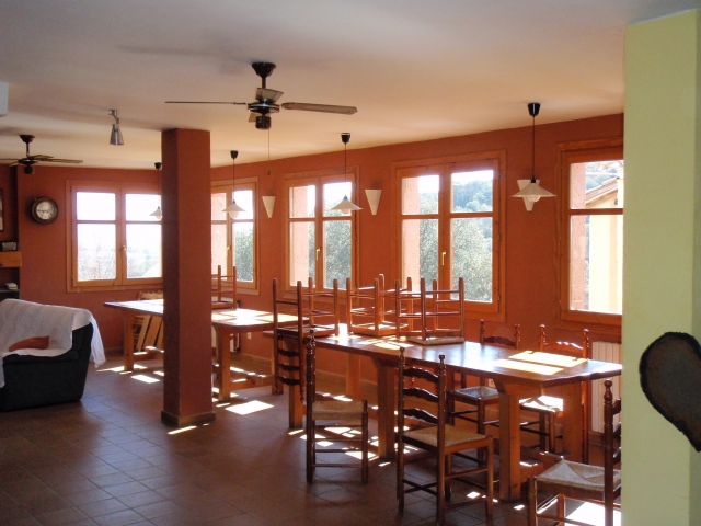 Speisesaal in der Unterkunft 