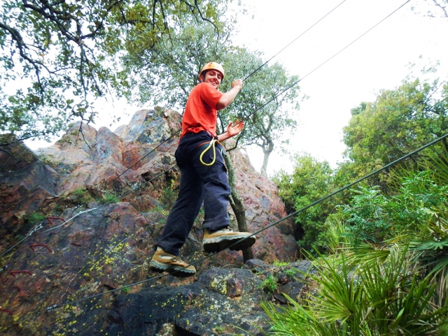 Sobre los cables en la ferrata