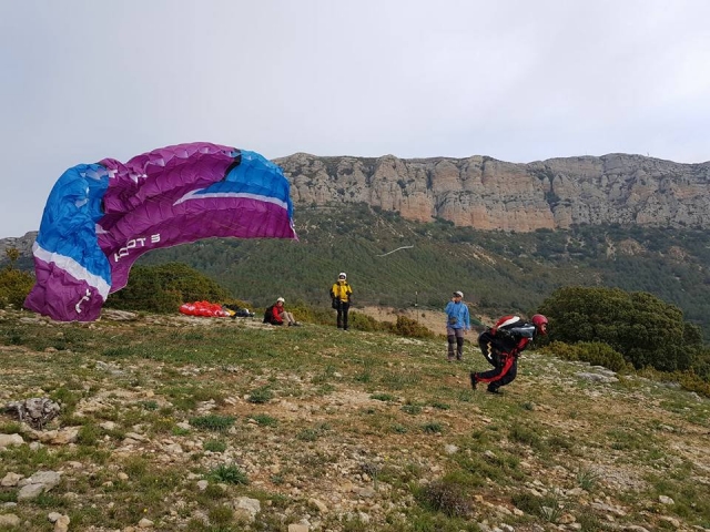  Taking off from the slope 
