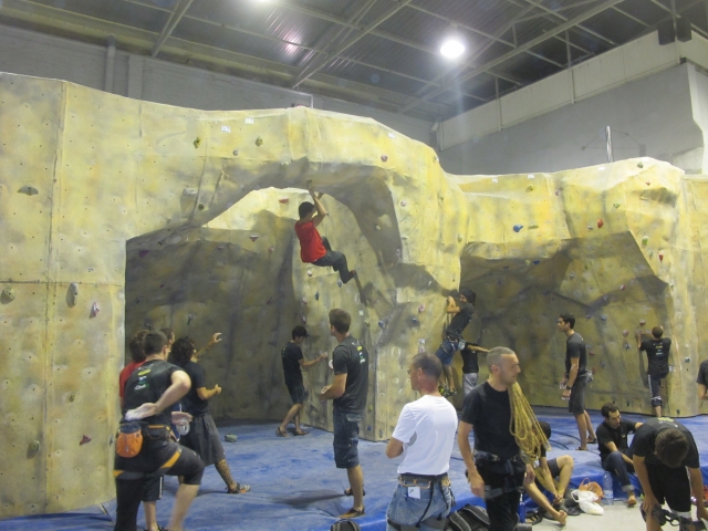 Entreno en rocodromo