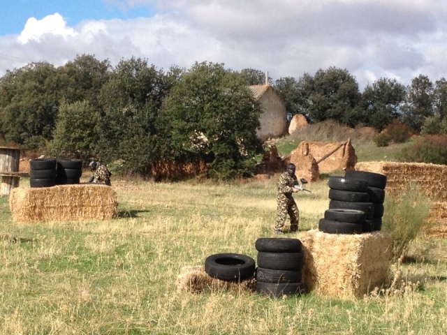 Paintball-Szenario in Los Yebenes 