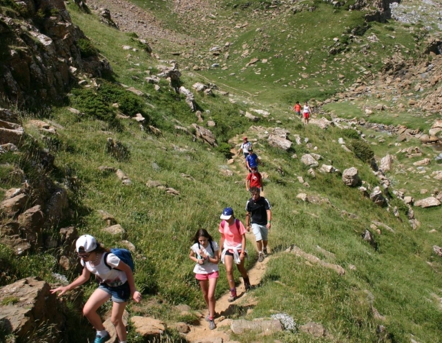 Bajando desde el valle