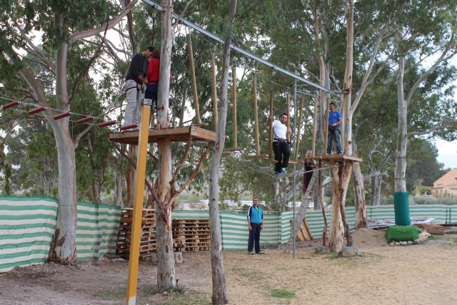  Platform on the aerial circuit 