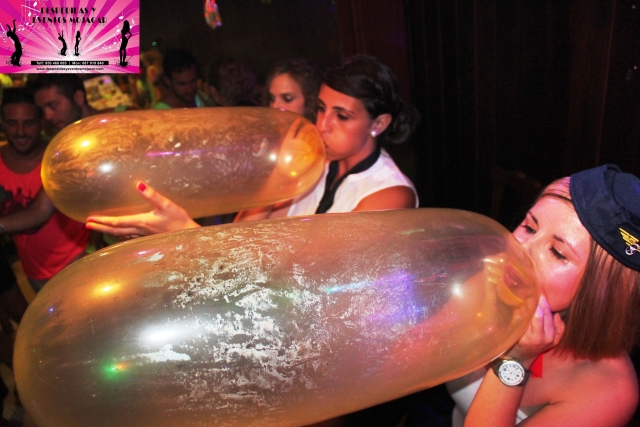  Inflating the balloons
