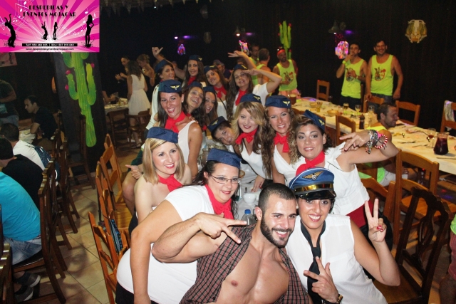  Dressed as hostesses 
