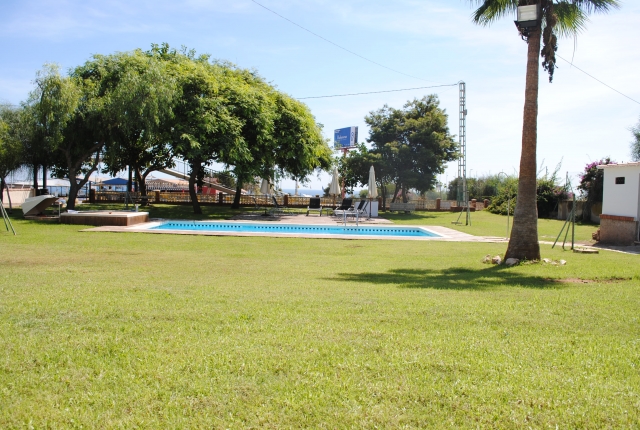 Piscina en el jardin