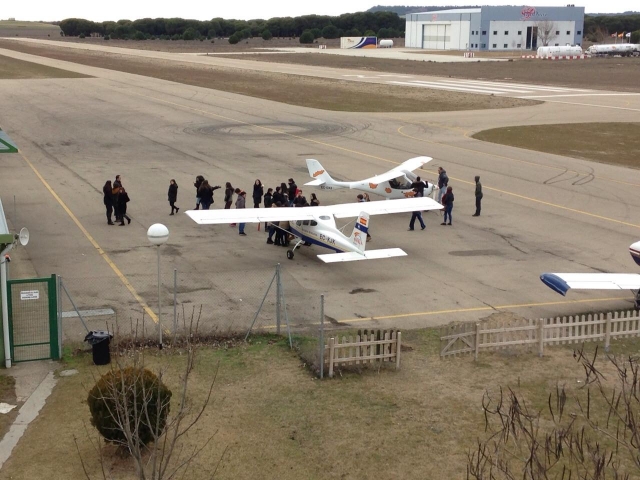 Visitando los aviones