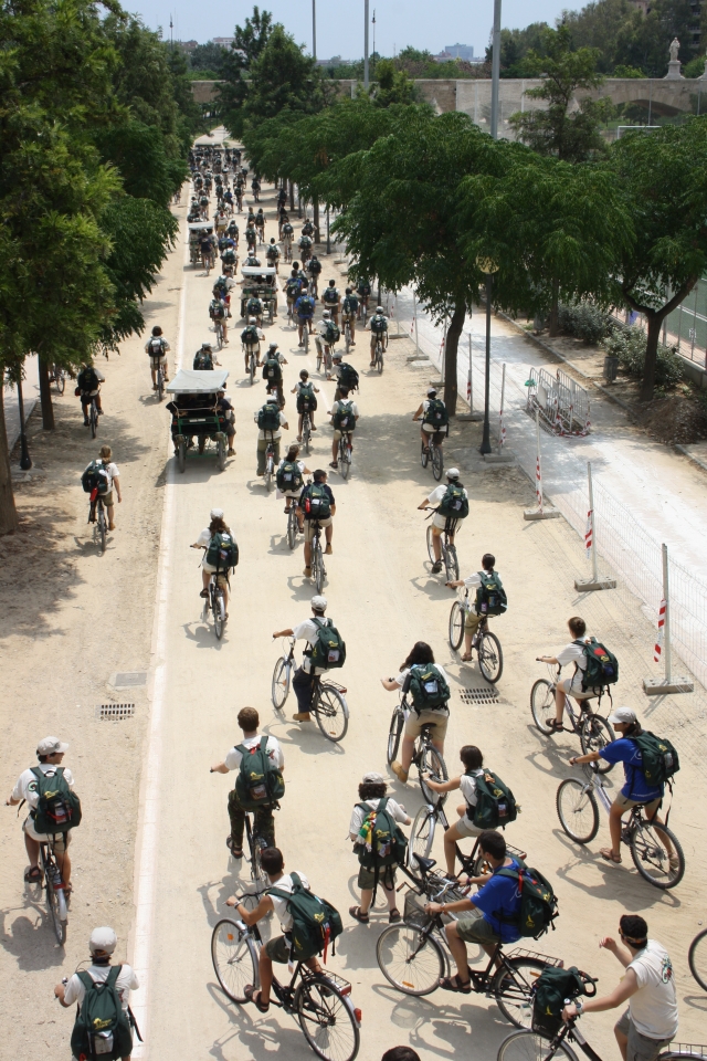 valenciabikes.com en el cauce del Turia